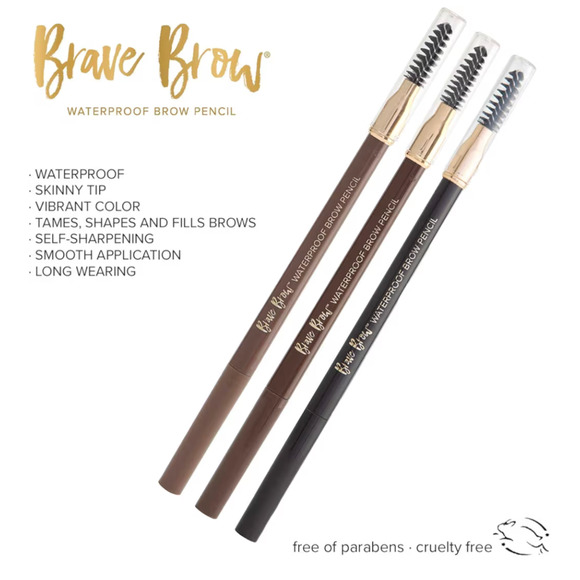 2 Belle Beauty by Kim Gravel Brave Brow Eyebrow Pencil (Light Brown) New - Picture 1 of 5